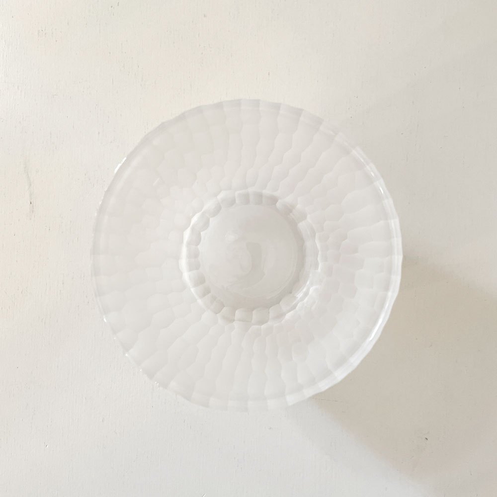 辻和美 Kazumi Tsuji しのぎ クリア めんちょこ小 ガラスカップ Φ9×7.5cm 箱&サイン入りカード付 ファクトリーズーマー factory zoomer 現代作家 ◎