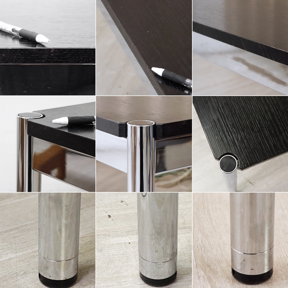 ユーエスエムハラー USMハラー USM Haller モジュラーファニチャー ハラーテーブル ワークデスク W175cm オーク材 ブラック スイス ●