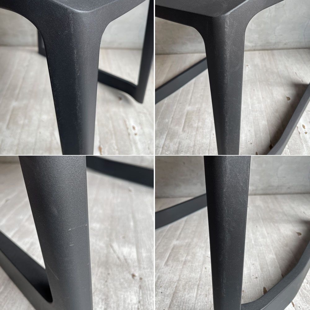 ヴィトラ Vitra ティプトン Tip Ton ワークチェア ダイニングチェア デスクチェア ブラック スタッキング チルト機能 定価￥47,300- ♪