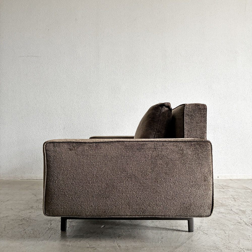 ミノッティ Minotti シャーマン Sherman 2シーターソファ 2人掛け カバーリングファブリック モスグリーン系 ロドルフォ・ドルドーニ イタリア 廃番 〓