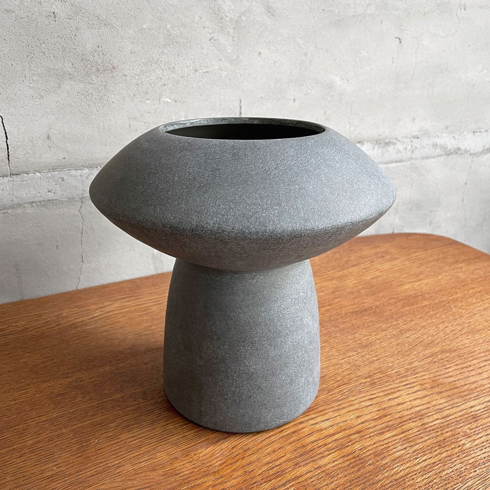 ワンオーワンコペンハーゲン 101 COPENHAGEN スフィア ベース ファット Sphere Vase Fat 花瓶 フラワーベース ダークグレー デンマーク 定価￥14,000- ♪