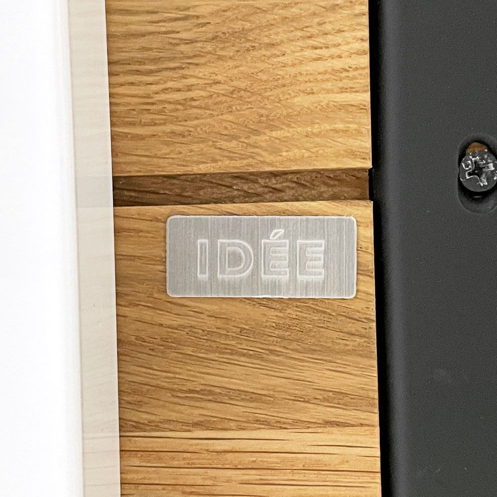 イデー IDEE マタン MATIN ダイニングテーブル オーク無垢材 スチールレッグ ナチュラル W90cm 澁谷一星 ●