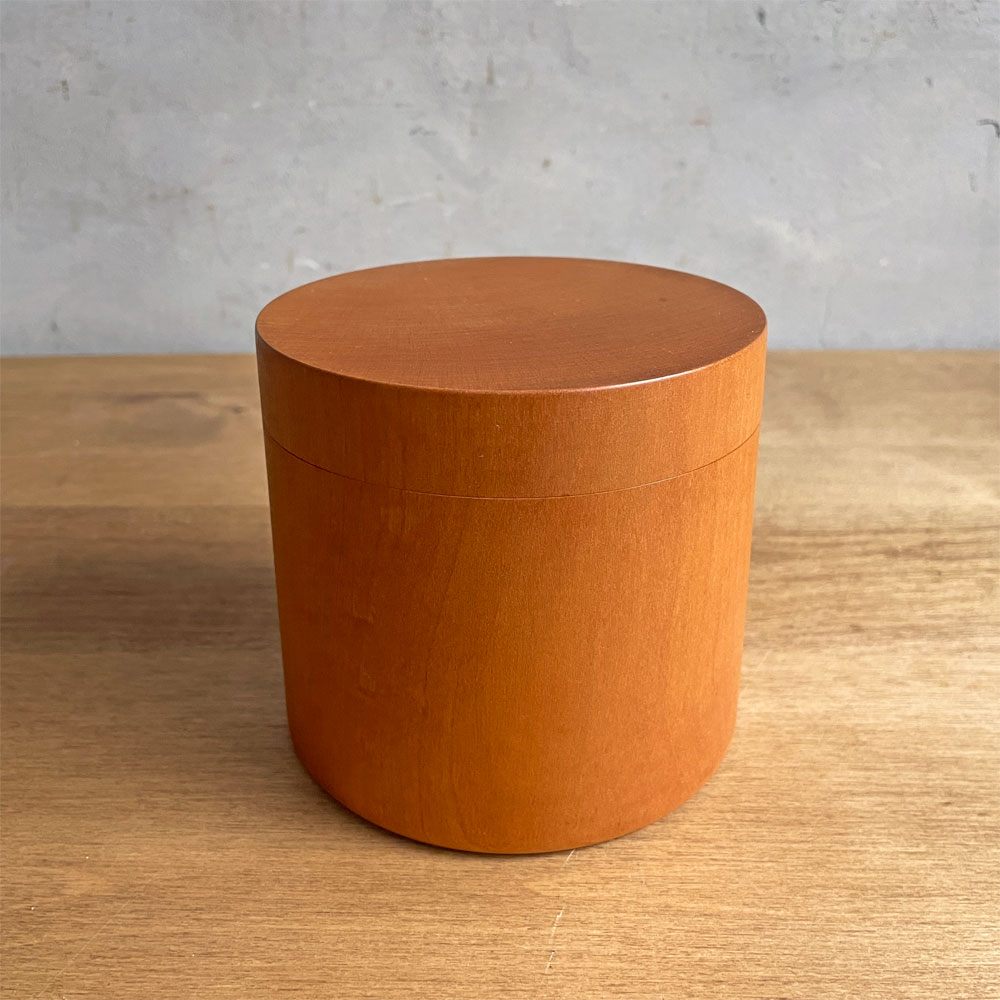 三谷龍二 Ryuji Mitani 桜材 キャニスター 蓋付き  保存容器 小物入れ 11×11×10 cm 木工作家 現代作家 希少 ♪