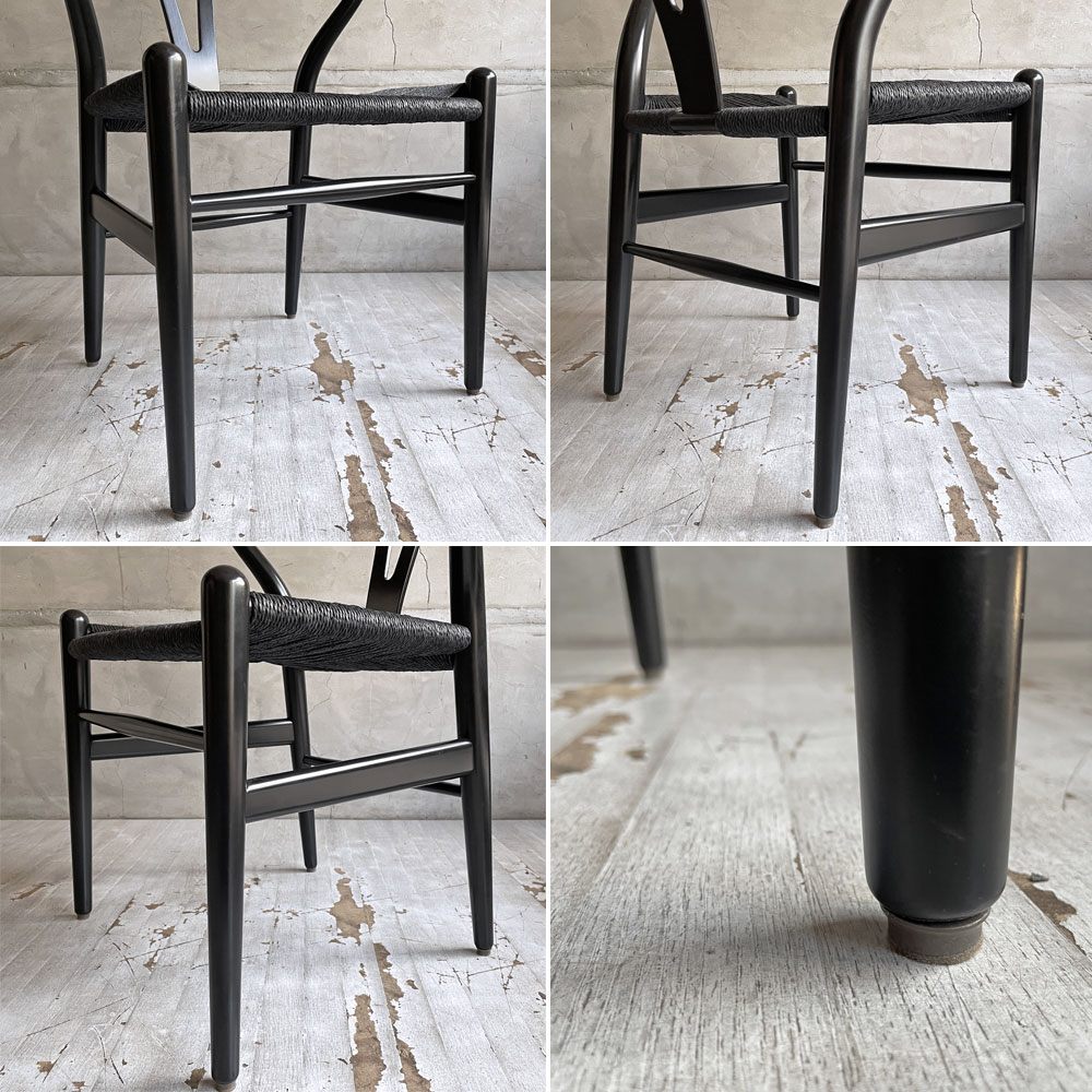 カールハンセン＆サン Carl Hansen & Son CH24 Yチェア ブラックラッカー×ブラックペーパーコード ビーチ材 ハンス・J・ウェグナー デンマーク 北欧家具 ♪