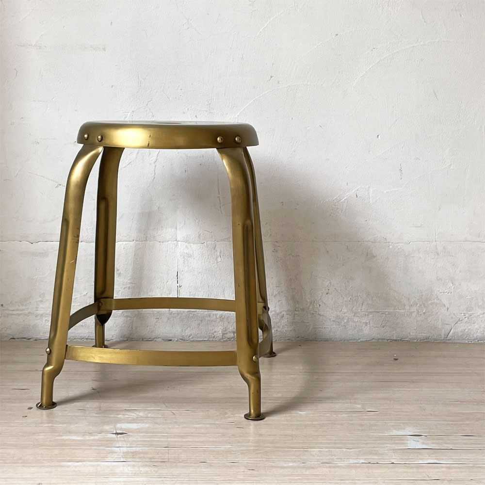 ハウスドクター HOUSE DOCTOR ディファイン スツール Hocker Define Stool 真鍮色 ゴールドペイント デンマーク ★