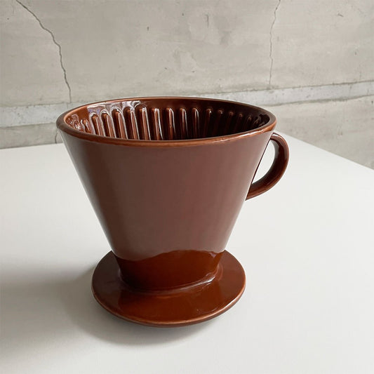 アラビア ARABIA コーヒードリッパー Lサイズ H14.5cm 陶器 ブラウン ビンテージ ♪