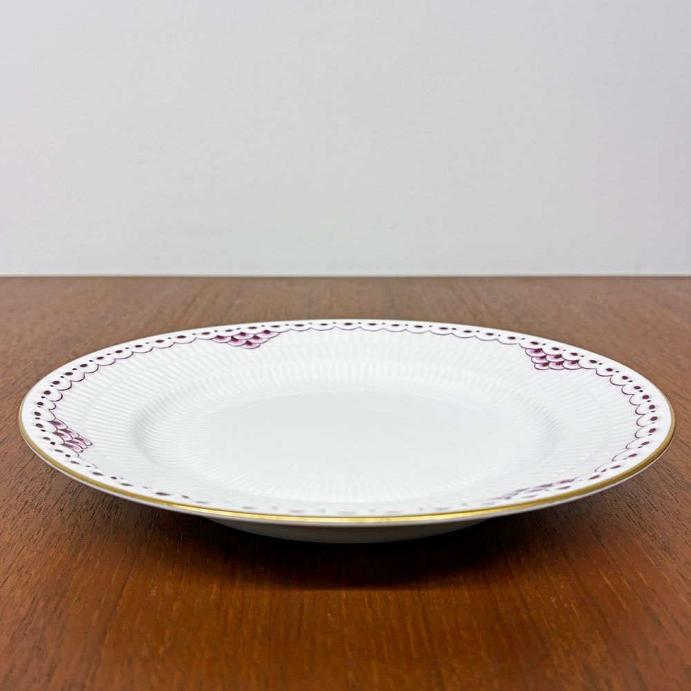 ロイヤルコペンハーゲン ROYAL COPENHAGEN バーガンディプリンセス プレート 17cm デンマーク 北欧食器 B ◎