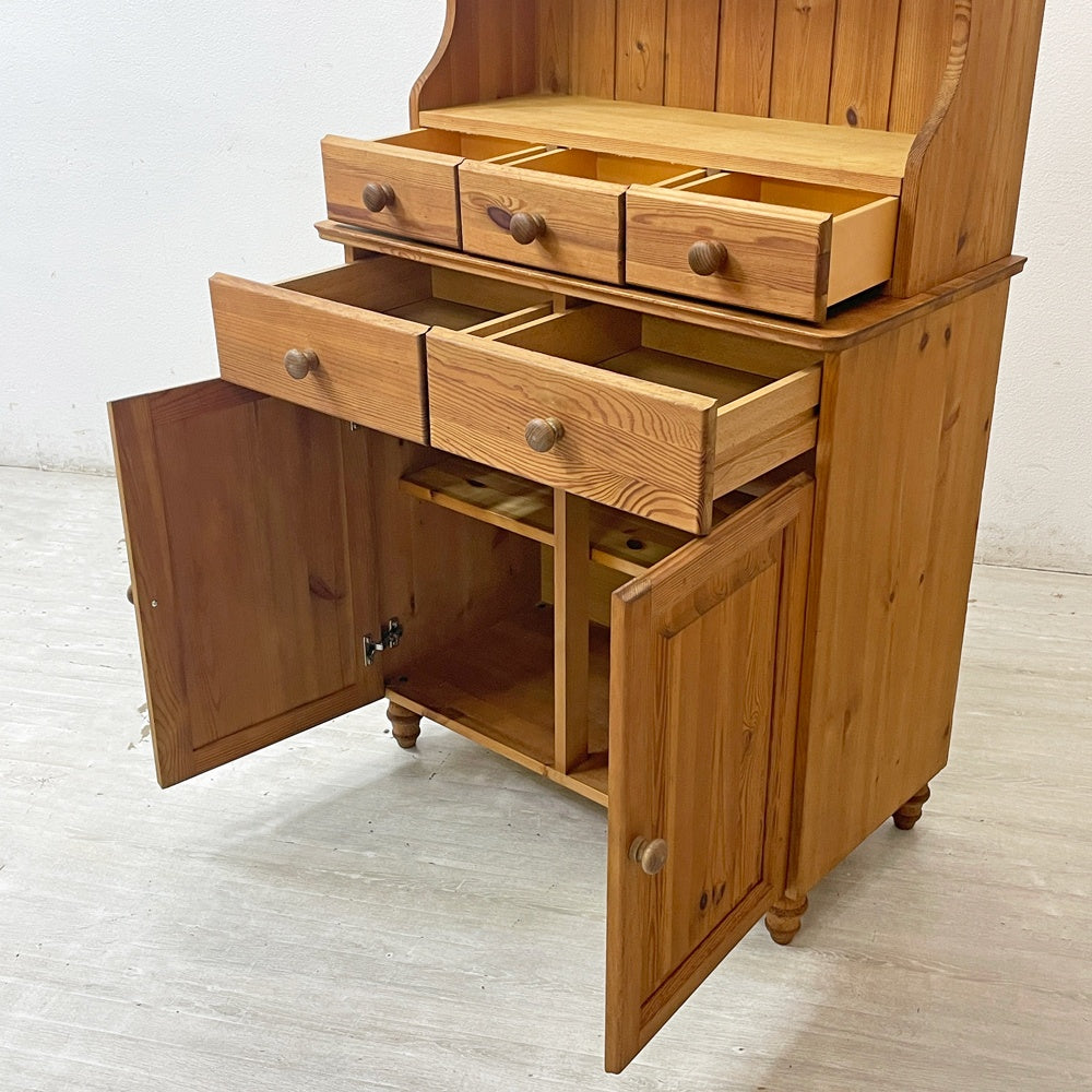ペニーワイズ THE PENNY WISE カップボード 食器棚 上段 オープン パイン材 w90 英国家具 UKカントリー ●