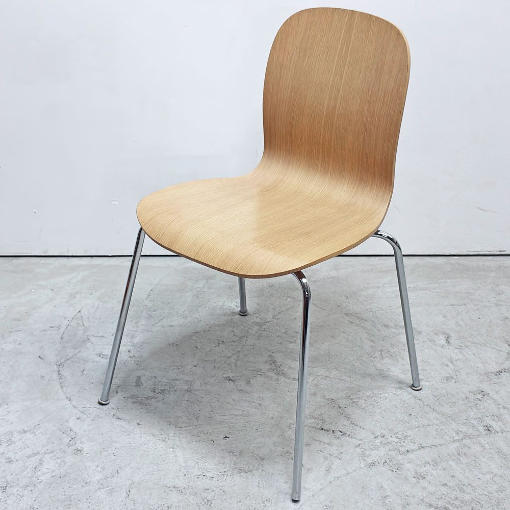 カッペリーニ Cappellini テイト TATE スタッキングチェア プライウッド ジャスパー・モリソン ナチュラルカラー 店舗什器 イタリア 現状品 ●