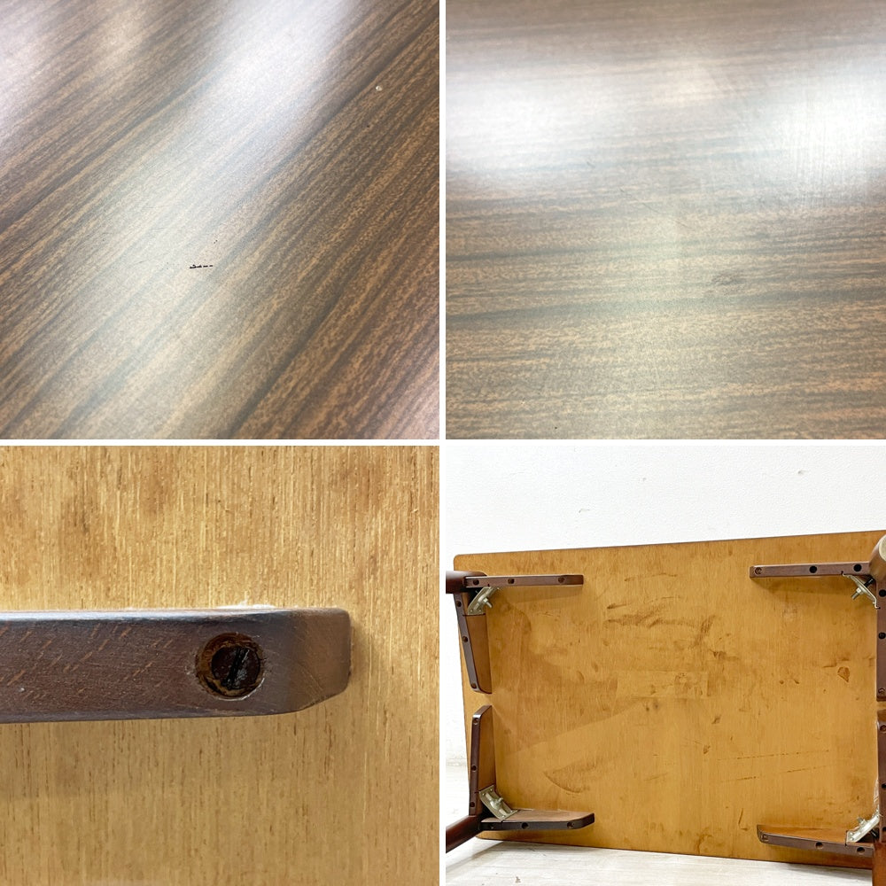 ジャパンビンテージ Japan Vintage スモール ダイニングテーブル デコラトップ W90cm レトロ ●