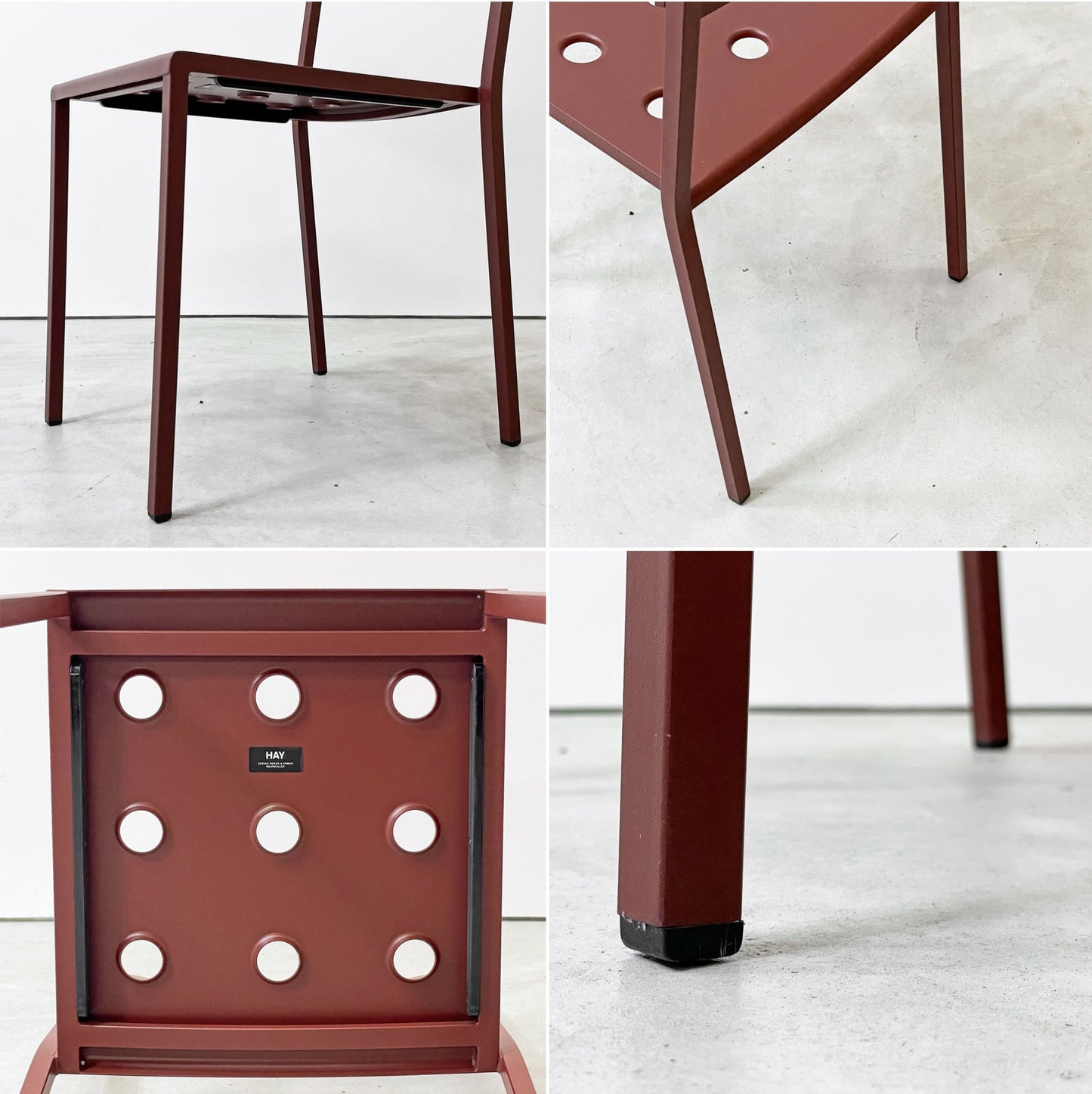 ヘイ HAY バルコニーチェア BALCONY CHAIR ダイニングチェア ガーデンチェア アイアンレッド ロナン＆エルワン・ブルレック 北欧 デンマーク A ●