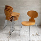 フリッツハンセン Fritz Hansen 3101 アントチェア 4本脚 ナチュラルビーチ材 ラッカー仕上げ アルネ・ヤコブセン 北欧家具 D ♪