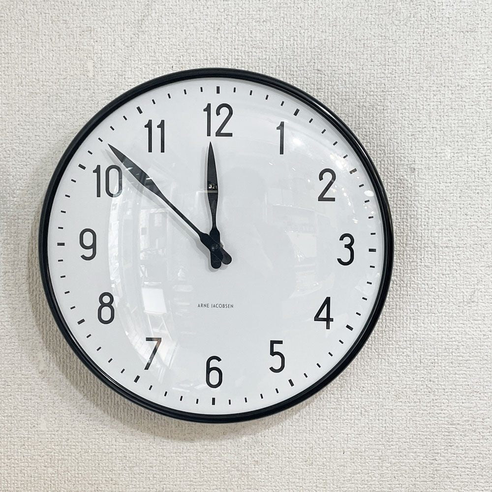 ローゼンダール ROSENDAHL ステーション STATION ウォールクロック 掛け時計 アルネ・ヤコブセン Arne Jacobsen デンマーク ◎