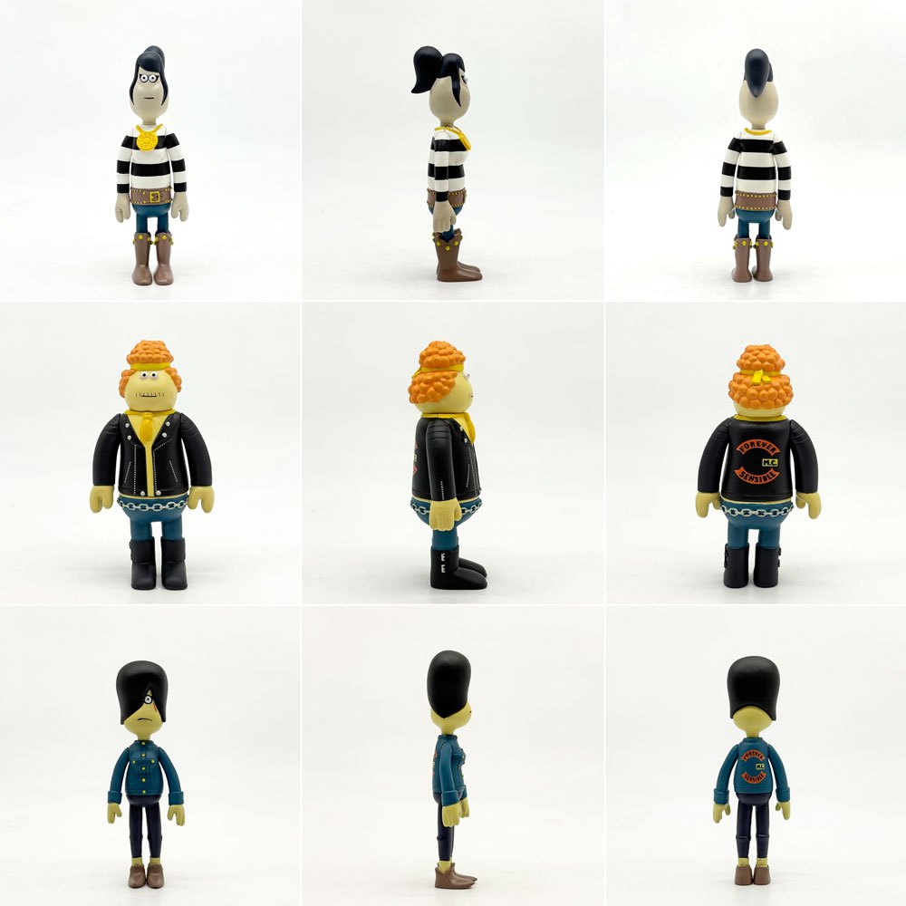 ジェームス・ジャービス James Javes アモストイ AMOS TOY インクラウド IN-CROWD Forever Sensible M.C. フィギュアセット 6体入り プラスチック製 2003年 イギリス 廃番 希少 ●