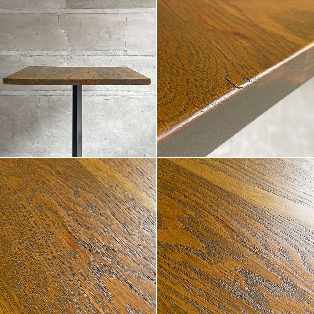 アクメファニチャー ACME Furniture グランビュー GRANDVIEW カフェテーブル オーク無垢材 スチール スクエア天板 W65cm ♪