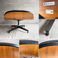 ハーマンミラー Herman Miller イームズラウンジチェア＆オットマン ブラックレザー ウォールナット C&Rイームズ ミッドセンチュリー♪