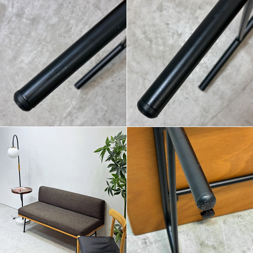 ウニコ unico ファニート ベンチ バックレスト FUNEAT bench backrest 鉄脚 オーク材 スチールレッグ カバーリング カフェスタイル 参考定価約￥65,780- ●