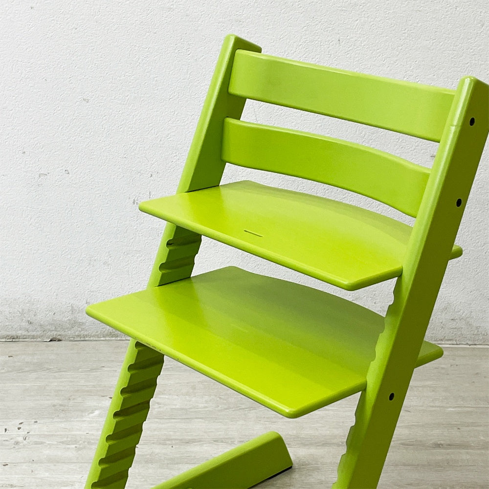 ストッケ STOKKE トリップトラップ TRIPP TRAPP ベビーチェア キッズチェア S/N無し グリーン ノルウェー 北欧家具 ●