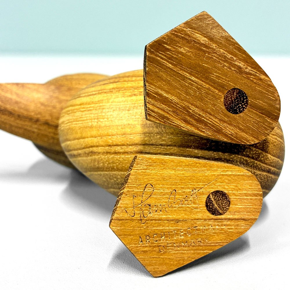 アーキテクトメイド Architectmade ダックリング Duckling チーク無垢材 オブジェ H9cm ハンス・ボーリン Hans Bolling 定価￥16,390- B ◎