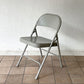 チューブラースチール フォールディングチェア TUBULAR STEEL FOLDING CHAIR 折りたたみ椅子 グレー アメリカ インダストリアル PFS取扱 A ◇