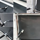 ユーエスエムハラー USM Haller モジュラーファニチャー Modular Furniture デスクワゴン キャビネット ロールボーイ 3ドロワー アントラサイト 鍵付き ●