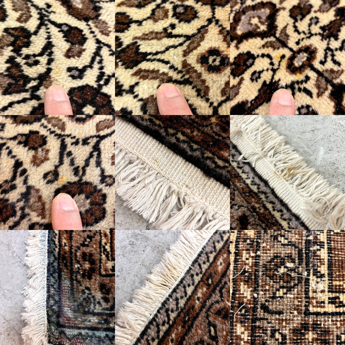 ハドサン HADOSAN カイセリ KAYSERI イェニ Yeni ラグ カーペット 手織り ウール＆コットン 280×1.88cm トルコ絨毯 証明書付き ●