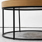 イデー IDEE ディバンコ DIVANCO ローテーブル コーヒーテーブル ラウンド オーク材 スチール ナチュラルモダン 定価￥59,900- ●
