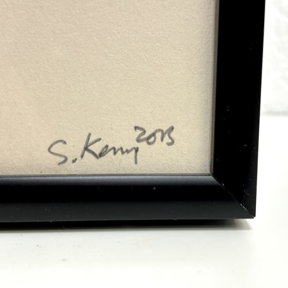 ア・トゥー・パイプ・プロブレム A TWO PIPE PROBLEM SHUT YOUR EYES AND SEE アートポスター ステファン・ケニー Stephen Kenny 活版印刷 アルファベット W22.5cm 120/250 サイン入り 額装品 ●