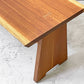 クラフトファニチャー Craft furniture ダイニングテーブル ウォールナット無垢材  耳付き 天然木 アジャスター付き W130cm ●