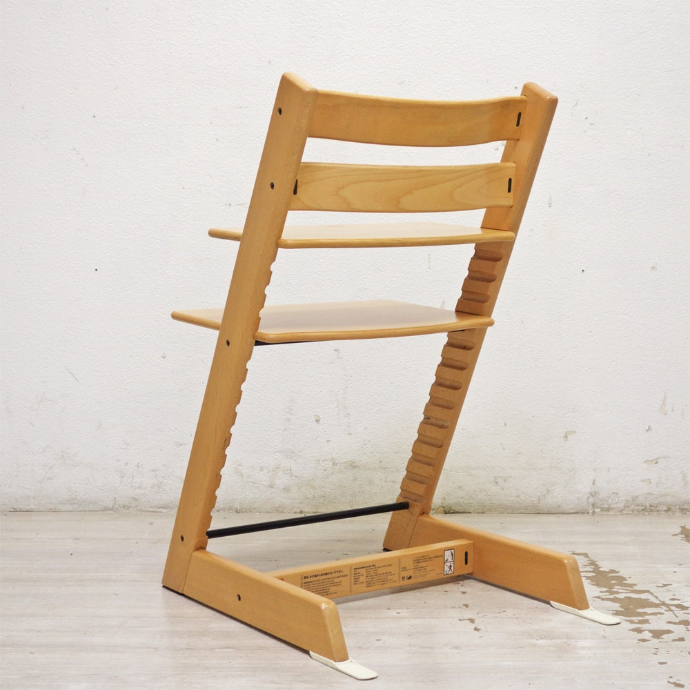 ストッケ STOKKE トリップトラップ TRIPP TRAPP ベビーチェア キッズチェア S/N6～ ナチュラル グライダー付き ノルウェー 北欧家具 ●