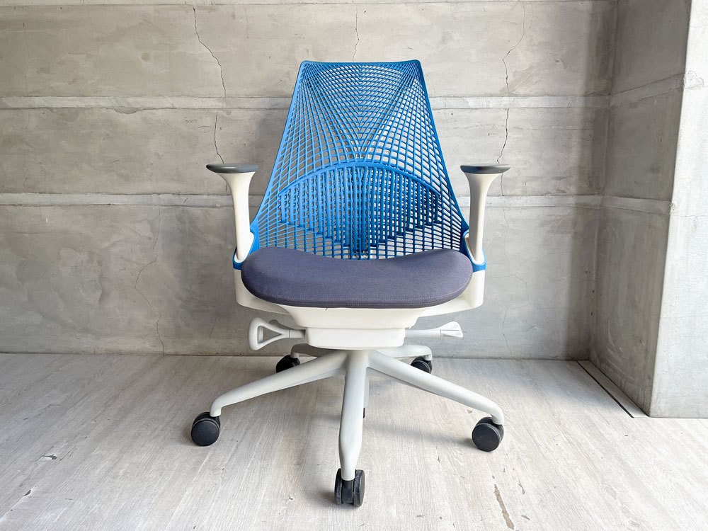 ハーマンミラー Herman Miller セイルチェア SAYL Chair ブルー デスクチェア イヴ・ベアール ♪