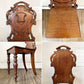 UKビンテージ Vintage ホールチェア 飾り椅子 オーク材 ターニングレッグ 英国アンティーク ロイズアンティークス Lloyd's Antiques 取扱 ◎