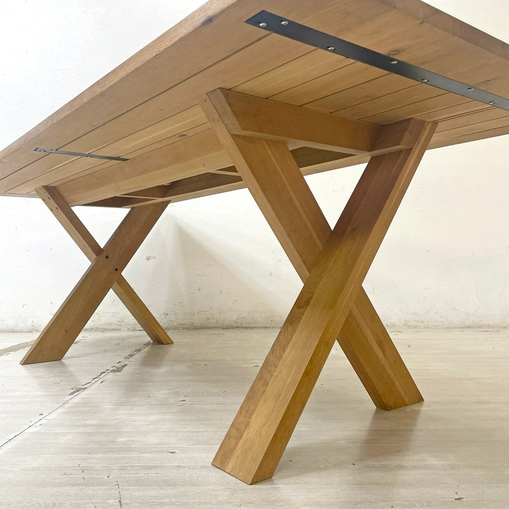 エスニクラフト Ethnicraft オーク パターソン Oak Pettersson ダイニングテーブル 無垢材 W220 x D100cm ●