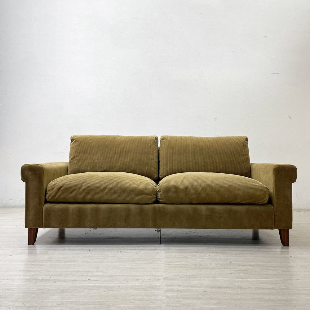 トラックファニチャー TRUCK FURNITURE FKソファ FK SOFA 3P w204cm F-21 コーデュロイ ウォールナット カバーリング ●