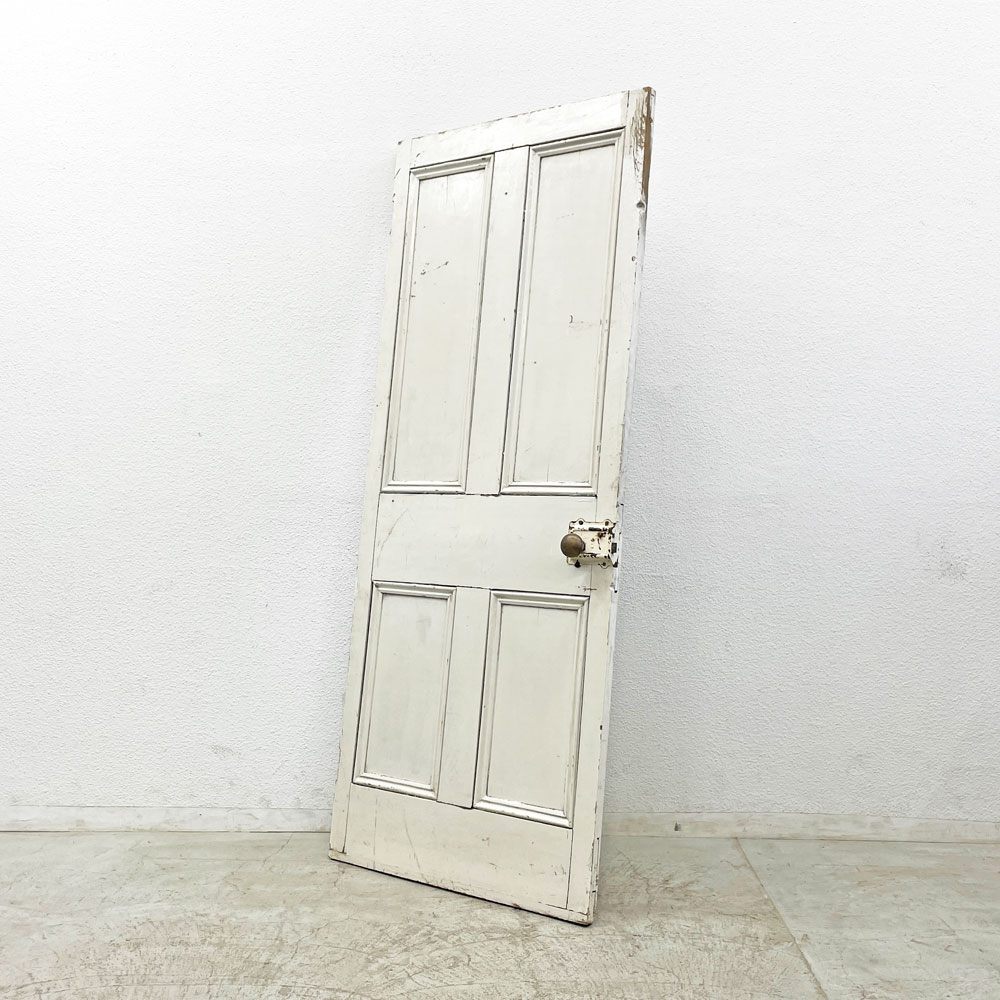 UKビンテージ ペインテッド ドア Vintage Peinted Door シャビーシック アパートメントドア 建具 レトロ 英国アンティーク  〓
