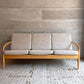 宮崎椅子製作所 ペーパーナイフソファ Paper Knife Sofa 3P 3人掛け W168cm ブナ無垢材 ファブリック Bランク ベージュ カイ・クリスチャンセン 定価：￥379,280- ♪