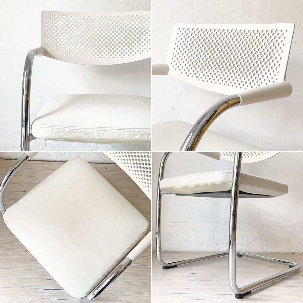ヴィトラ vitra ビザビ2 Visavis2 アームチェア デスクチェア カンティレバー スタッキング不可仕様 アントニオ・チッテリオ B ★