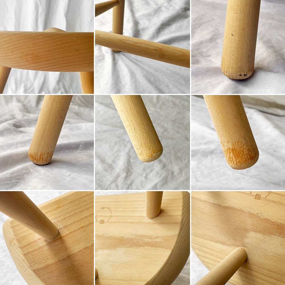 ワーナー Werner シューメーカーチェア Shoemaker Chair NO.59 スツール ビーチ材 ソープ仕上げ ラーズ・ワーナー デンマーク 北欧家具 現状品 ◇