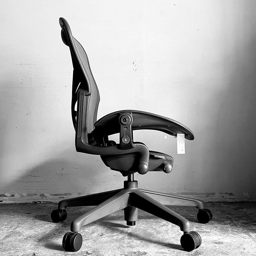 ハーマンミラー Herman Miller アーロンチェア Aサイズ ライト アームレス ポスチャーフィット グラファイトベース ビル・スタンフ ＆ ドン・チャドウィック ■