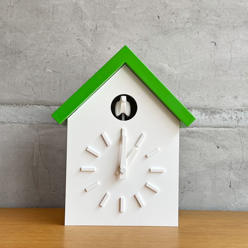 マジス MAGIS クークロック CU-CLOCK 鳩時計 グリーン 未使用品 動作確認済み 深澤 直人 イタリア モダンデザイン 参考価格¥59.400- ♪
