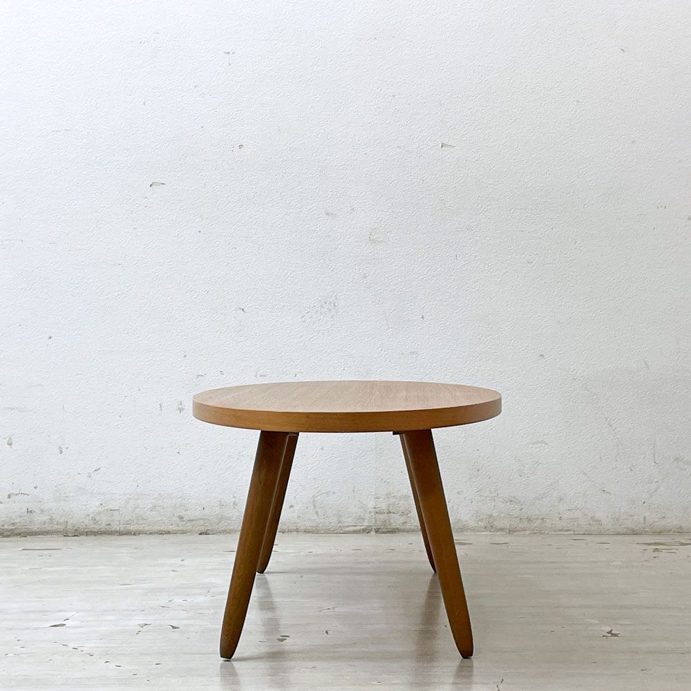 ウニコ unico ループ LOOP リビングテーブル ローテーブル コーヒーテーブル チーク材 w118cm 廃番 ●