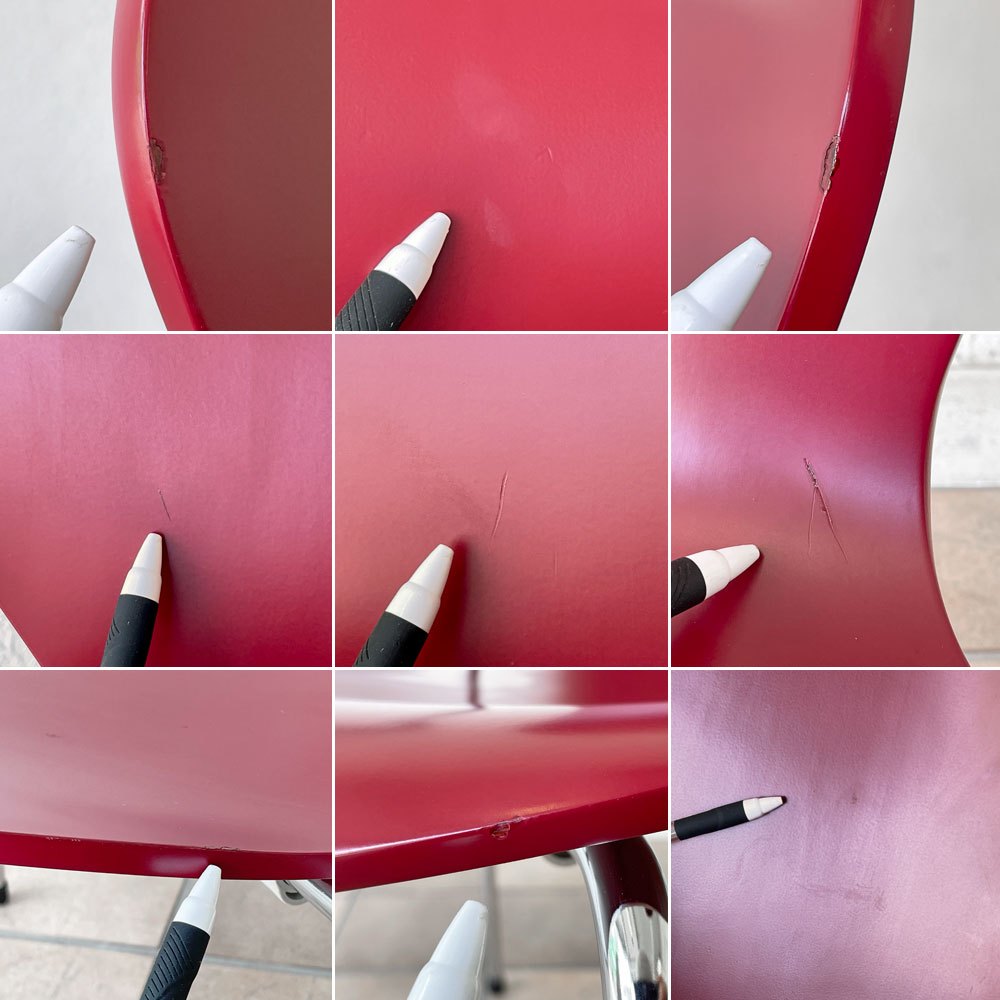 フリッツハンセン Fritz Hansen 3207 セブンチェア アームチェア ラッカー ダークレッド アルネ ヤコブセン 北欧家具 ◇