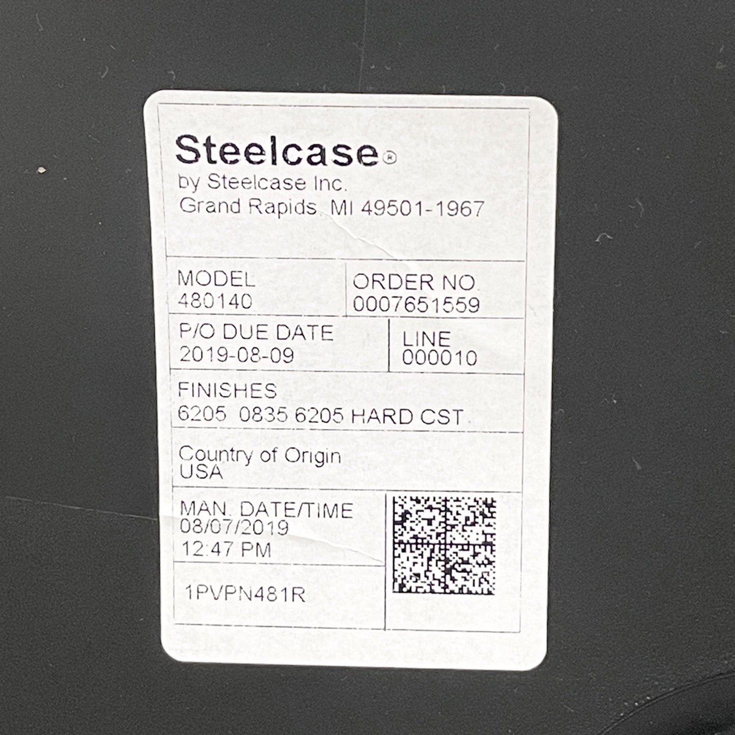 スチールケース Steelcase ノード ファイブスター スツール Node FIVE-STAR STOOL ハイチェア 製図チェア キャスター ブラック ●