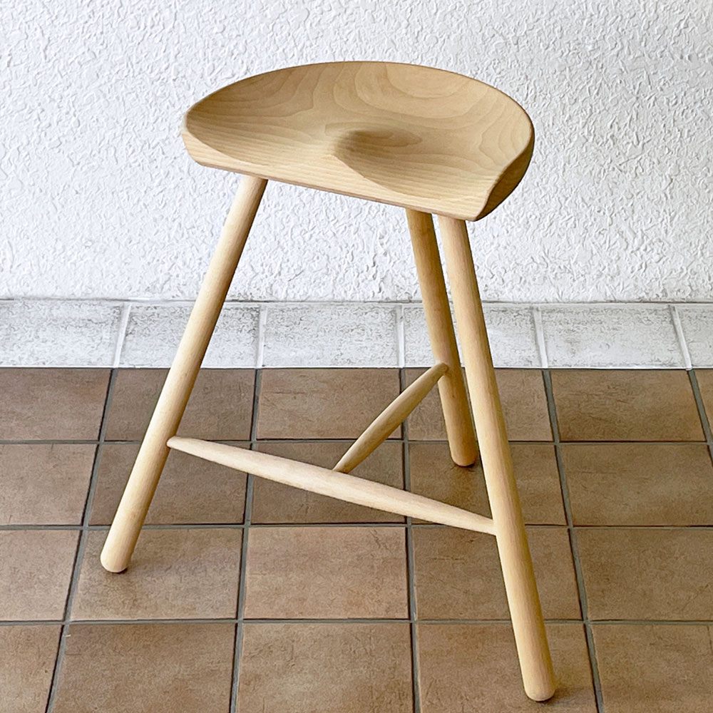 ワーナー Werner シューメーカーチェア Shoemaker Chair NO.59 スツール カウンタースツール ビーチ無垢材 ラーズ・ワーナー デンマーク ◇