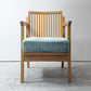 ダブルティー WTW アペルト チェア APERTO CHAIR NT アームチェア ラウンジチェア 1Pソファ アッシュ材 デニム地 西海岸 ウエストコースト ●