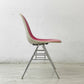 ハーマンミラー Herman Miller サイドシェルチェア サード 3rdビンテージ PVCレザー FRP製 スタッキングベース イームズ B ●