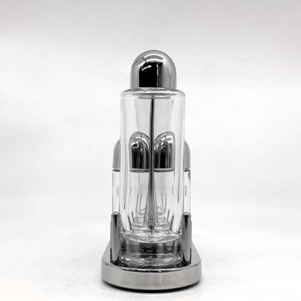 アレッシィ ALESSI 5070 調味料入れ コンディメントセット (オイル&ビネガー＆ソルト＆ペッパー) エットーレ・ソットサス Ettore Sottsass イタリア ●