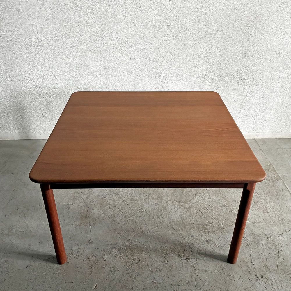 ジャパンビンテージ Japan Vintage チーク材 ダイニングテーブル スクエア W120cm ミッドセンチュリー 北欧スタイル 〓