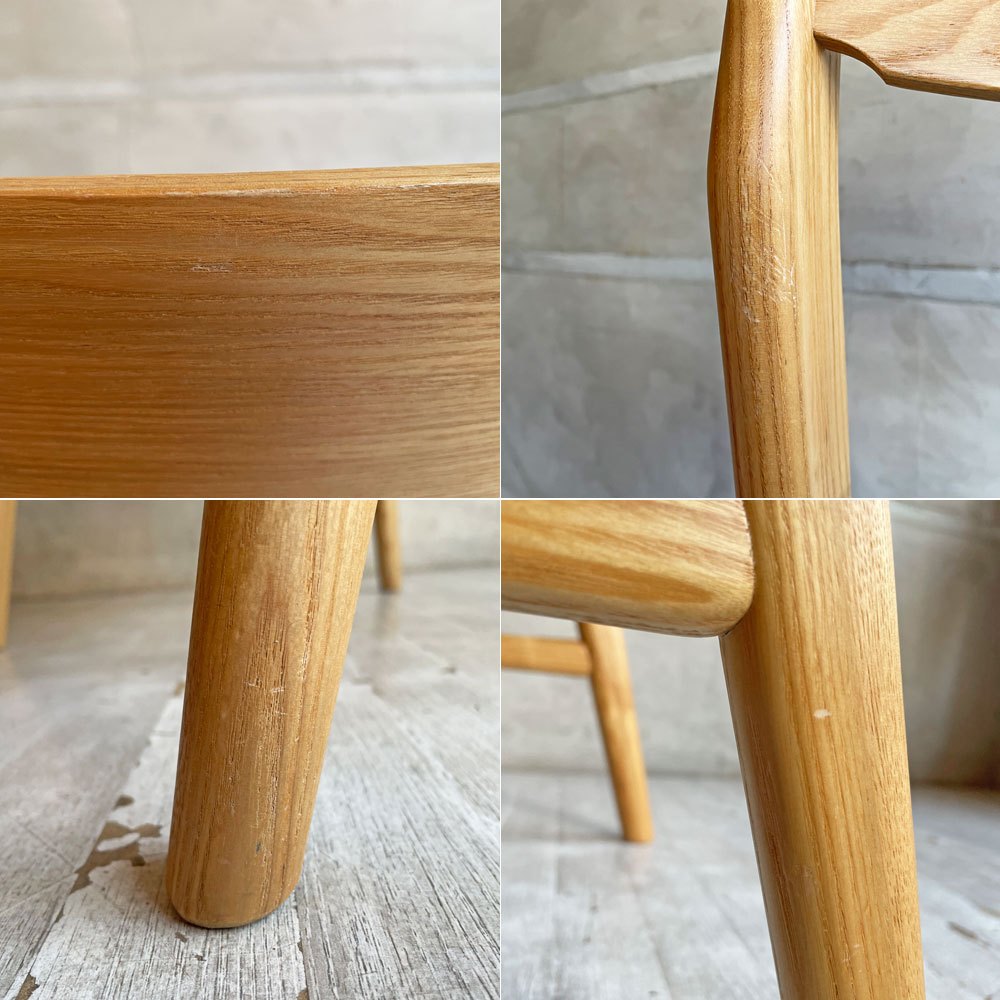 ウニコ unico シグネ SIGNE ダイニングチェア アッシュ材 グレーファブリック ナチュラル 北欧スタイル ♪