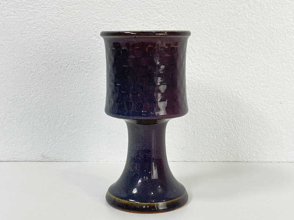 グスタフスベリ GUSTAVSBERG スティグ・リンドベリ Stig Lindberg 1978年 スタジオ作品 Studio Vase フラワーベース 花瓶 ハンドサイン入り ビンテージ 希少 ●